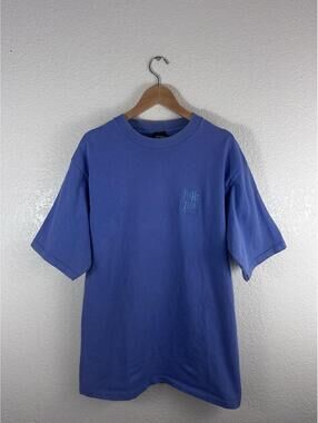 Vintage John Doe T Shirt Single Stitch Made In USA Blue Embroidered Logo